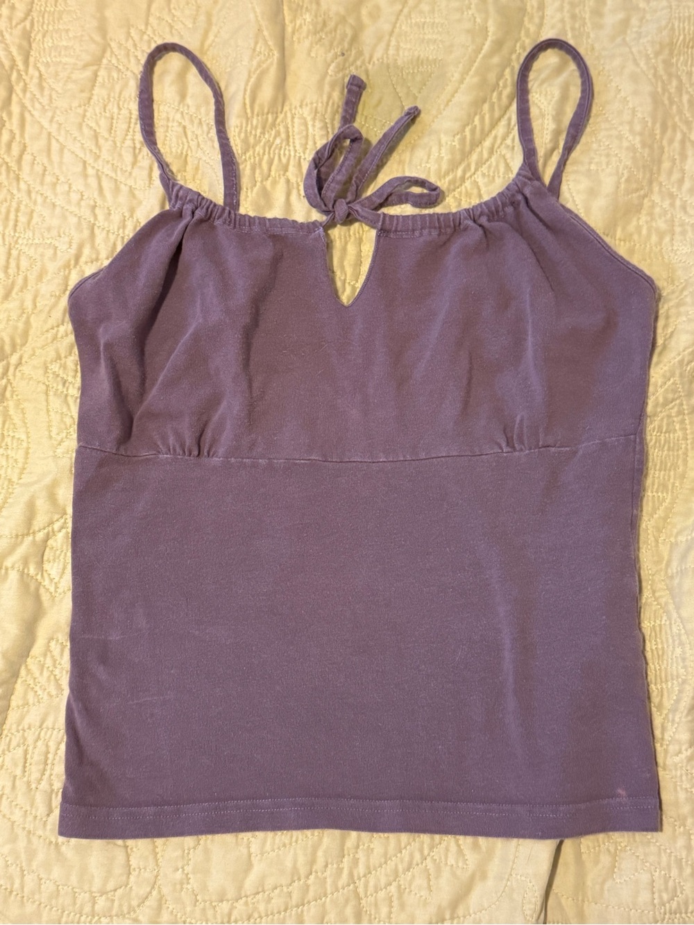 Brandy Melville John Galt Brown Camisole Tie-Front Tank Top Milkmaid OS - Picture 3 of 5